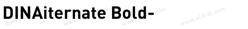 DINAiternate Bold字体转换
